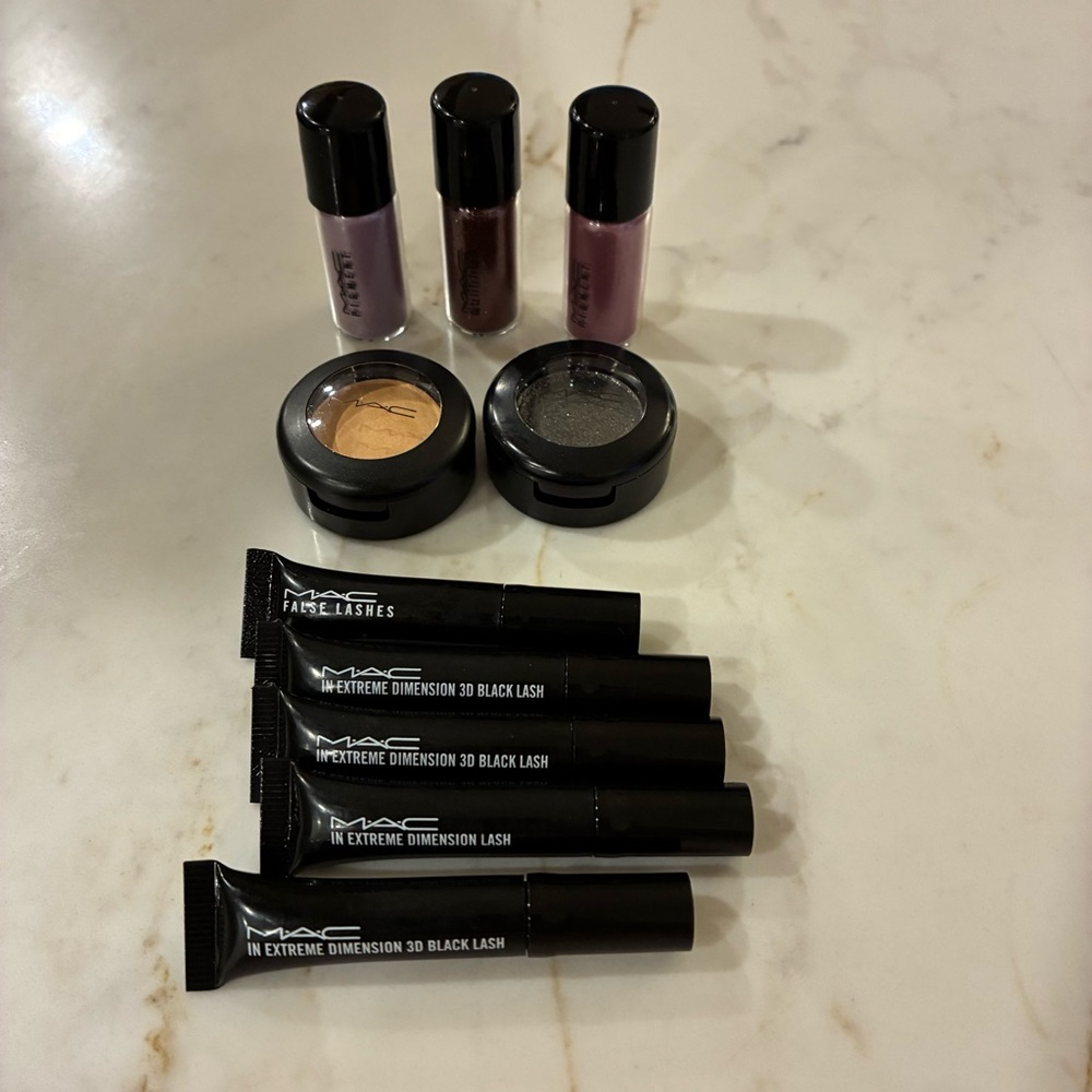 MAC Cosmetics lot 🩷 sample Mascaras, 2 Eyeshadows & 3 mini pigments. NWOB